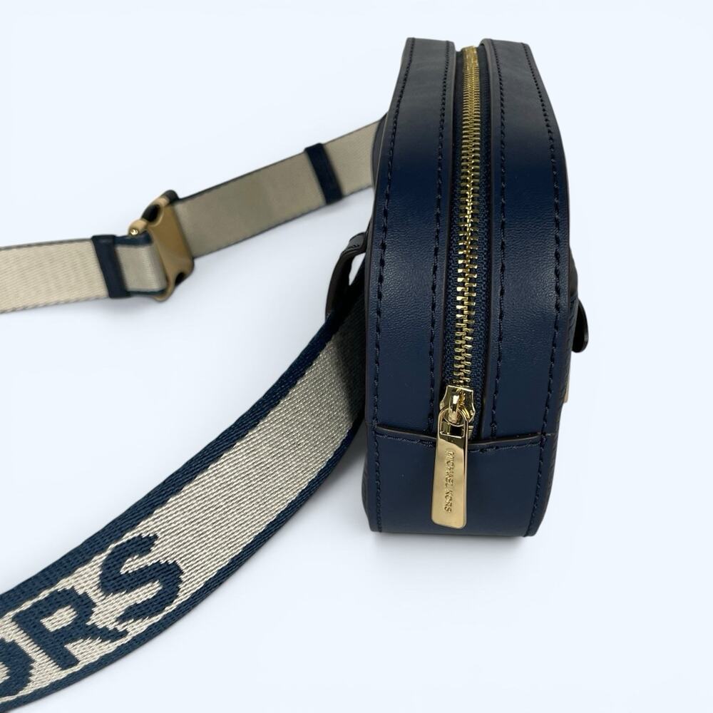 Michael Kors Jet Set Small Belt Bag Crossbody Navy Blue - Picture 3 of 7